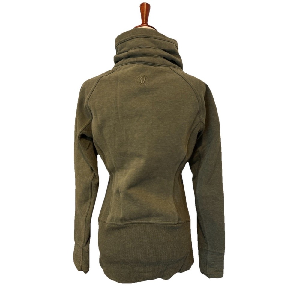 Lululemon Radiant Jacket Womens 8 Green Heathered Outdoor Activewear Athleisure - Picture 3 of 10